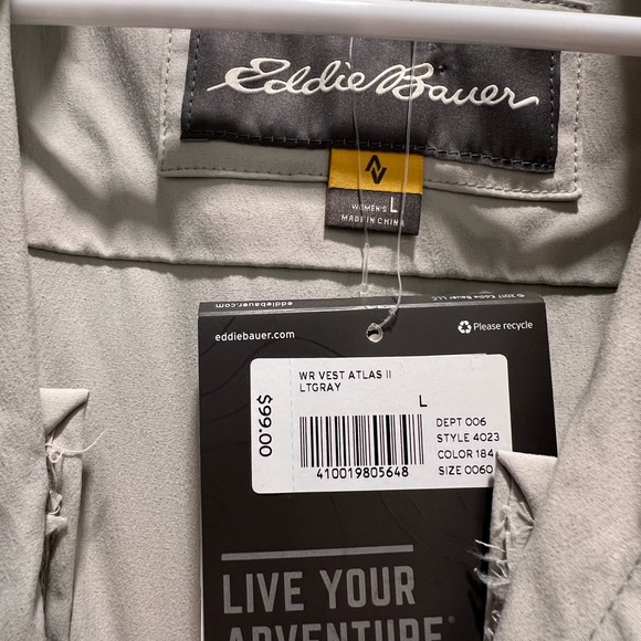 Eddie Bauer Beige Utility Vest - Picture 2 of 12